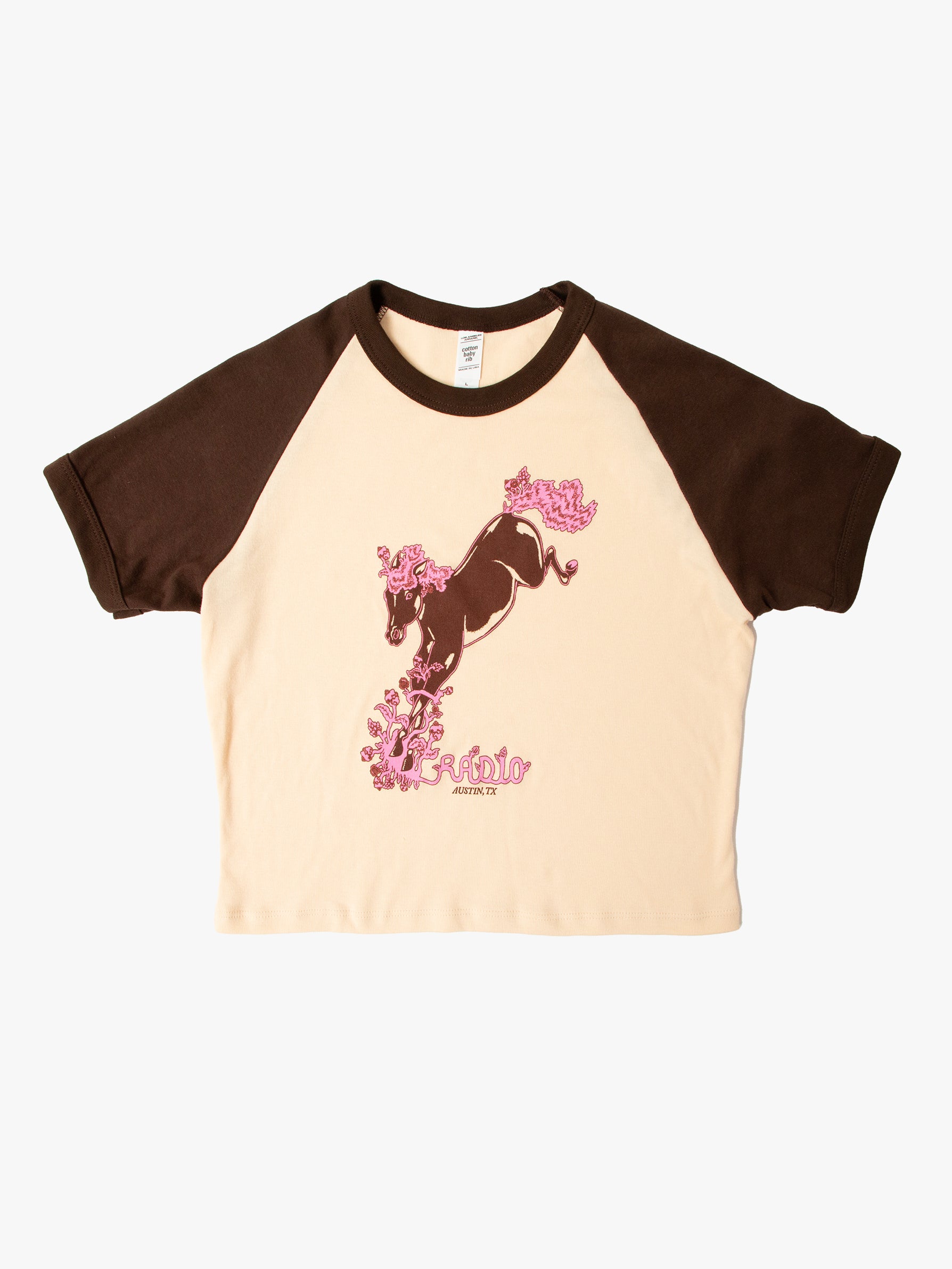 Horsie Cropped Baby Tee